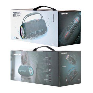 Колонка Bluetooth Hopestar H53 Pro 70W/IPX6/8800mAh grey 45573 фото