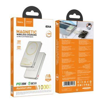 Power bank 10 000 mAh Hoco Q36A PD20W MagSafe titanium gold 40507 фото