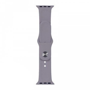 Ремінець Apple watch 42/44/45mm silicone lavender grey 35486 фото