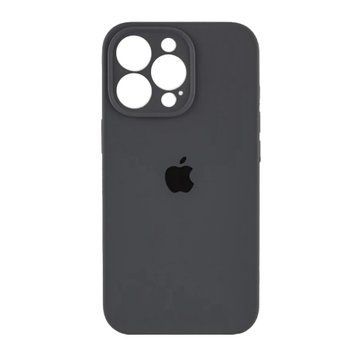 Silicone case Full camera iPhone 14 Pro Max dark grey 41807 фото