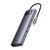 USB-Хаб Baseus Metal Gleam Series 8-in-1 Type-C gray 28982 фото