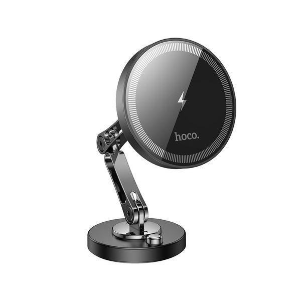 Автотримач з бездротовою зарядкою Hoco HW26 MagSafe black 00049 фото