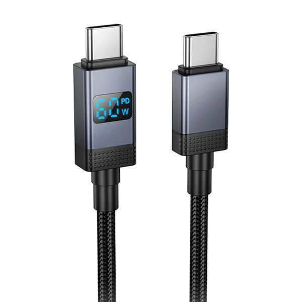 Cable Hoco Type-C to Type-C X118 60w 1m black 42199 фото