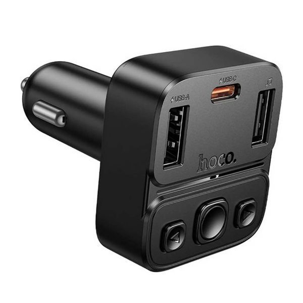 FM трансмістер Bluetooth Hoco E87 PD35W QC3.0 black 42704 фото