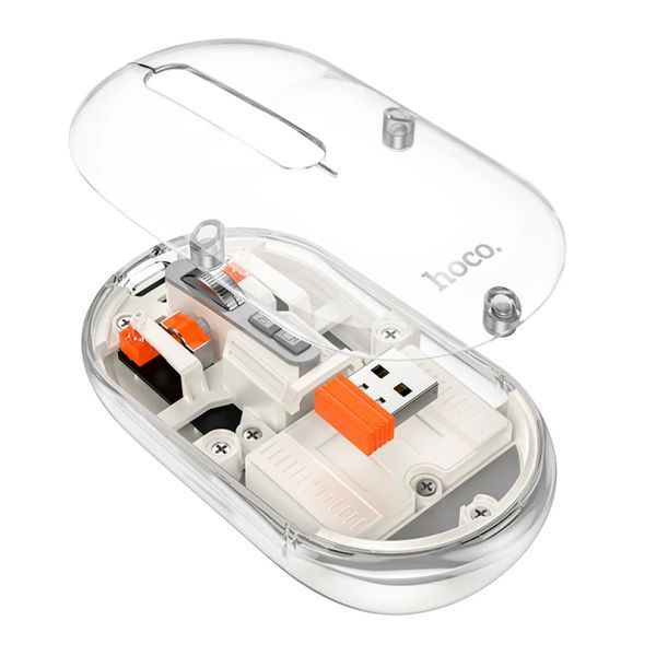 Мишка Bluetooth Hoco GM35 white 46306 фото