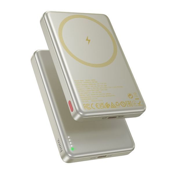 Power bank 10 000 mAh Hoco Q36A PD20W MagSafe titanium gold 40507 фото