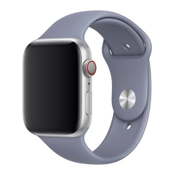 Ремінець Apple watch 42/44/45mm silicone lavender grey 35486 фото