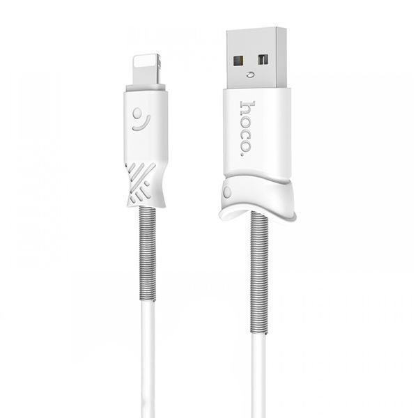 USB Cable Hoco Lightning X24 1m white 44796 фото