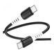 Cable Hoco Type-C to Type-C X82 60W/3A 1m black 32317 фото 2