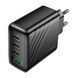 МЗП Hoco CS27A PD 67W/3A (1USB-3USB-C) black 44082 фото 2