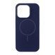 Silicone case iPhone 16 with MagSafe Premium midnight blue 43368 фото 1