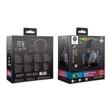 Навушники для комп'ютера Onicuma X12 black 45385 фото