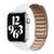 Ремінець Apple watch 38/40mm шкіра рельєф white 25514 фото