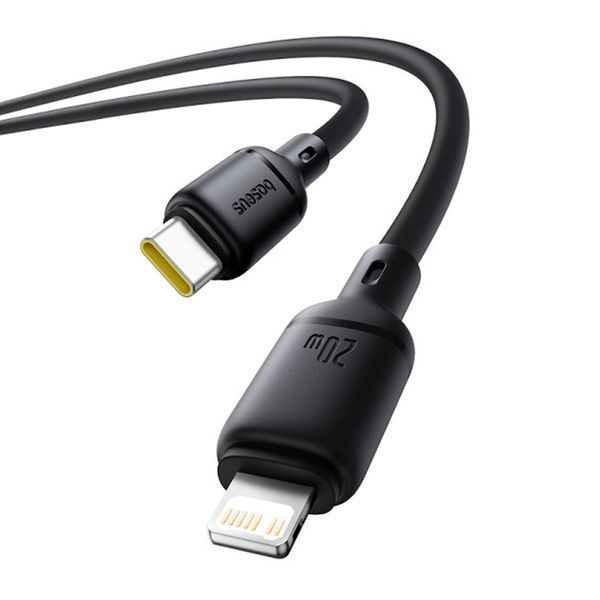Cable Baseus Silky Series Fast Charging Type-C to Lightning 20W (2m) black 45968 фото