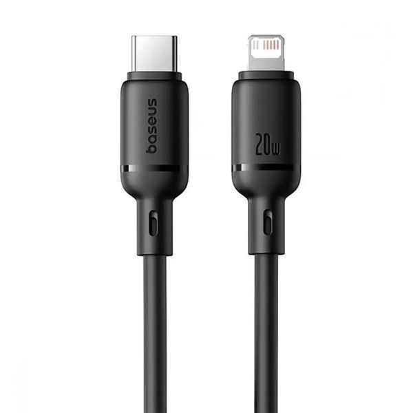 Cable Baseus Silky Series Fast Charging Type-C to Lightning 20W (2m) black 45968 фото