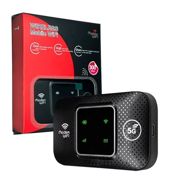 Мобільний Wi-Fi модем M9SEL LED 4G black 40068 фото