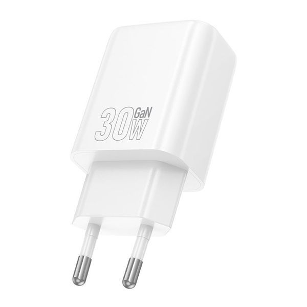 МЗП Hoco N63 PD 30W/3A (1USB/1USB-C) white 44906 фото
