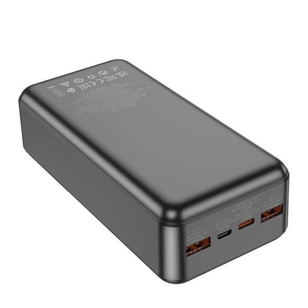 Power bank 30000 mah Hoco J108B PD 20W+QC 3.0 22.5W Bipow black 37721 фото