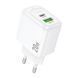МЗП Hoco CS54A PD 20W/3A (1USB-1USB-C) white 00050 фото 3