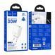 МЗП Hoco N63 PD 30W/3A (1USB/1USB-C) white 44906 фото 1