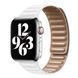 Ремінець Apple watch 38/40mm шкіра рельєф white 25514 фото 1