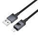 USB Cable Hoco Lightning X118 2.4A 1m black 42200 фото 2