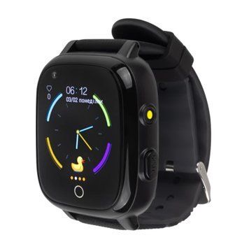 Дитячий годинник AmiGo GO 005 4G Wі-Fі Thermometer Black UA 38698 фото