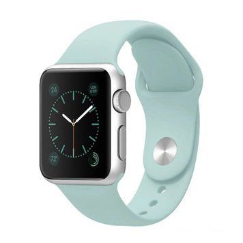 Ремінець Apple watch 38/40/41/SE silicone turquoise 21802 фото