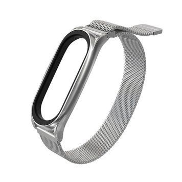 Ремінець Xiaomi Mi Band 5/6 Milanese Loop magnet silver 04527 фото