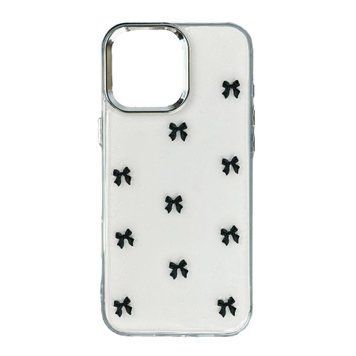 Силікон Samsung A35/A356B 2024 Clear Shiny bows black 45401 фото