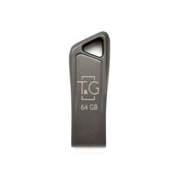 USB Flash 64 GB T&G 114 Metal Black 30804 фото