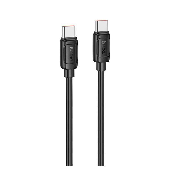 Cable Hoco Type-C to Type-C X115 5A/240W 1m black 08184 фото