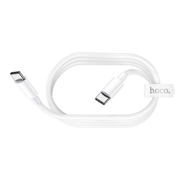 Cable Hoco Type-C to Type-C X51 100W/5A PD 1m white 44794 фото