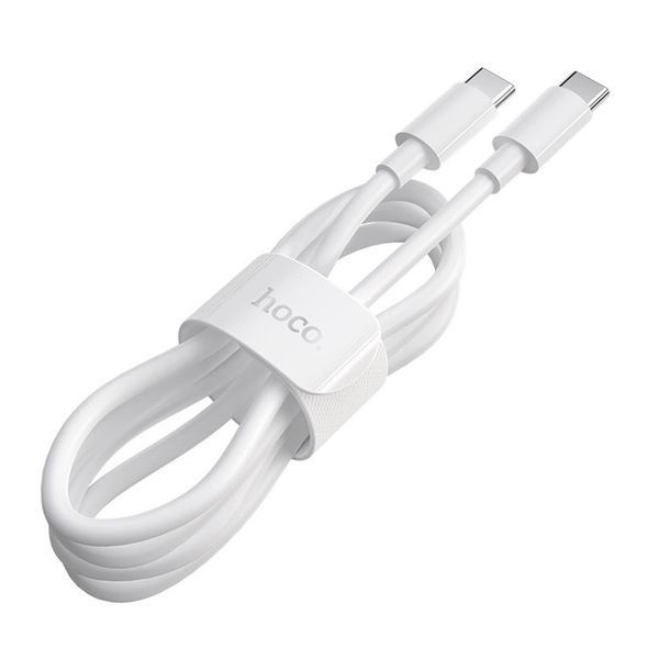 Cable Hoco Type-C to Type-C X51 100W/5A PD 1m white 44794 фото