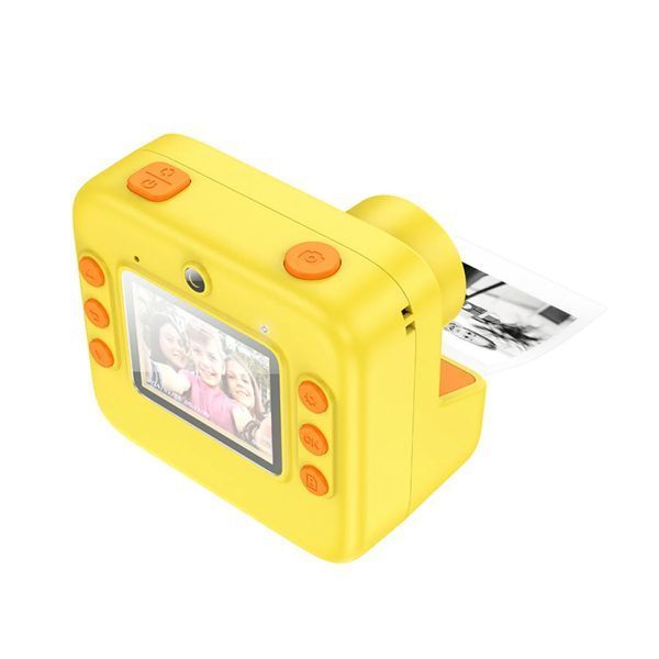 Дитячий фотоапарат Hoco DV200 Full HD + з функцією друку yellow 38192 фото