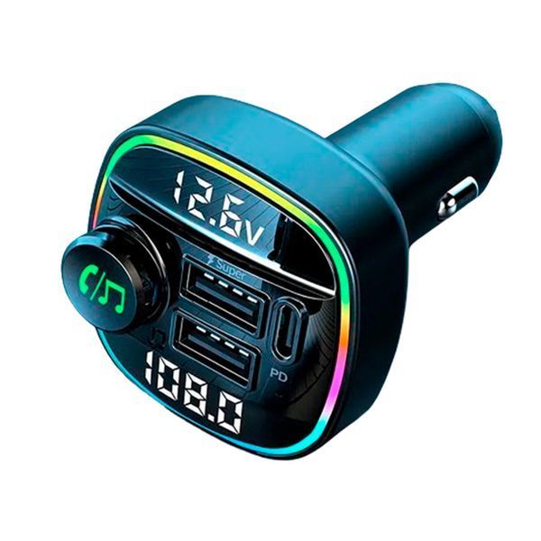 FM трансмістер Bluetooth FM-C22 PD20W3A black 40271 фото