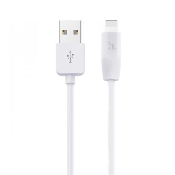 USB Cable Hoco Lightning X1 2.4A 3m white 11259 фото