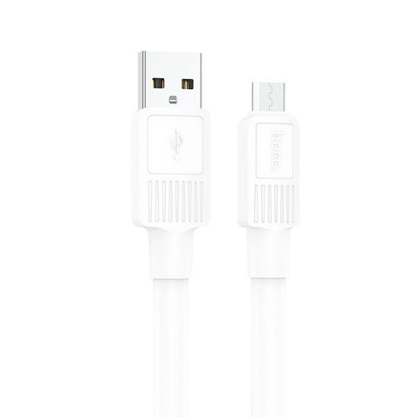 USB Cable Hoco micro usb X84 2.4A 1m white 46480 фото