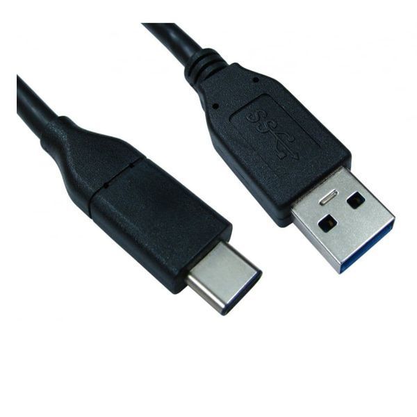 USB Cable Type-C 0.3m black 20501 фото