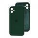 Silicone case Full square close camera iPhone 11 hunter green 28716 фото 2