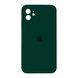 Silicone case Full square close camera iPhone 11 hunter green 28716 фото 1