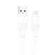 USB Cable Hoco micro usb X84 2.4A 1m white 46480 фото 2