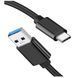 USB Cable Type-C 0.3m black 20501 фото 1