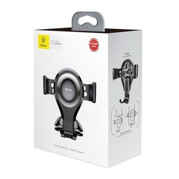 Автотримач Baseus Osculum Type Gravity Car Mount black 20138 фото