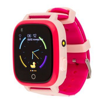Дитячий годинник AmiGo GO 005 4G Wi-Fi Thermometer Pink UA 38700 фото