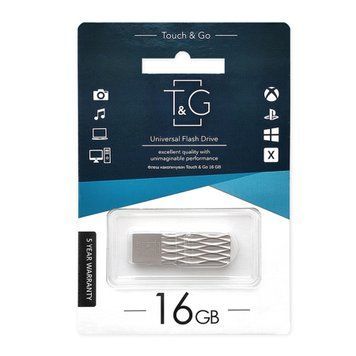 USB Flash 16 GB T&G 103 Metal Silver 23700 фото