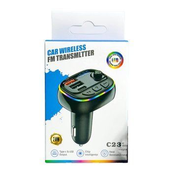 FM трансмістер Bluetooth FM-C23 PD20W3A black 40272 фото