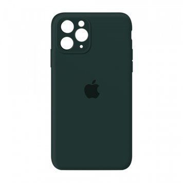 Silicone case Full camera iPhone 13 Pro Max forest green 47368 фото