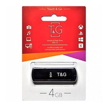 USB Flash 4 GB T&G 011 Black 23706 фото