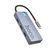 Type-C HUB Hoco HB50 5in1 (HDTV+PDF+3 USB3.0) grey 43149 фото